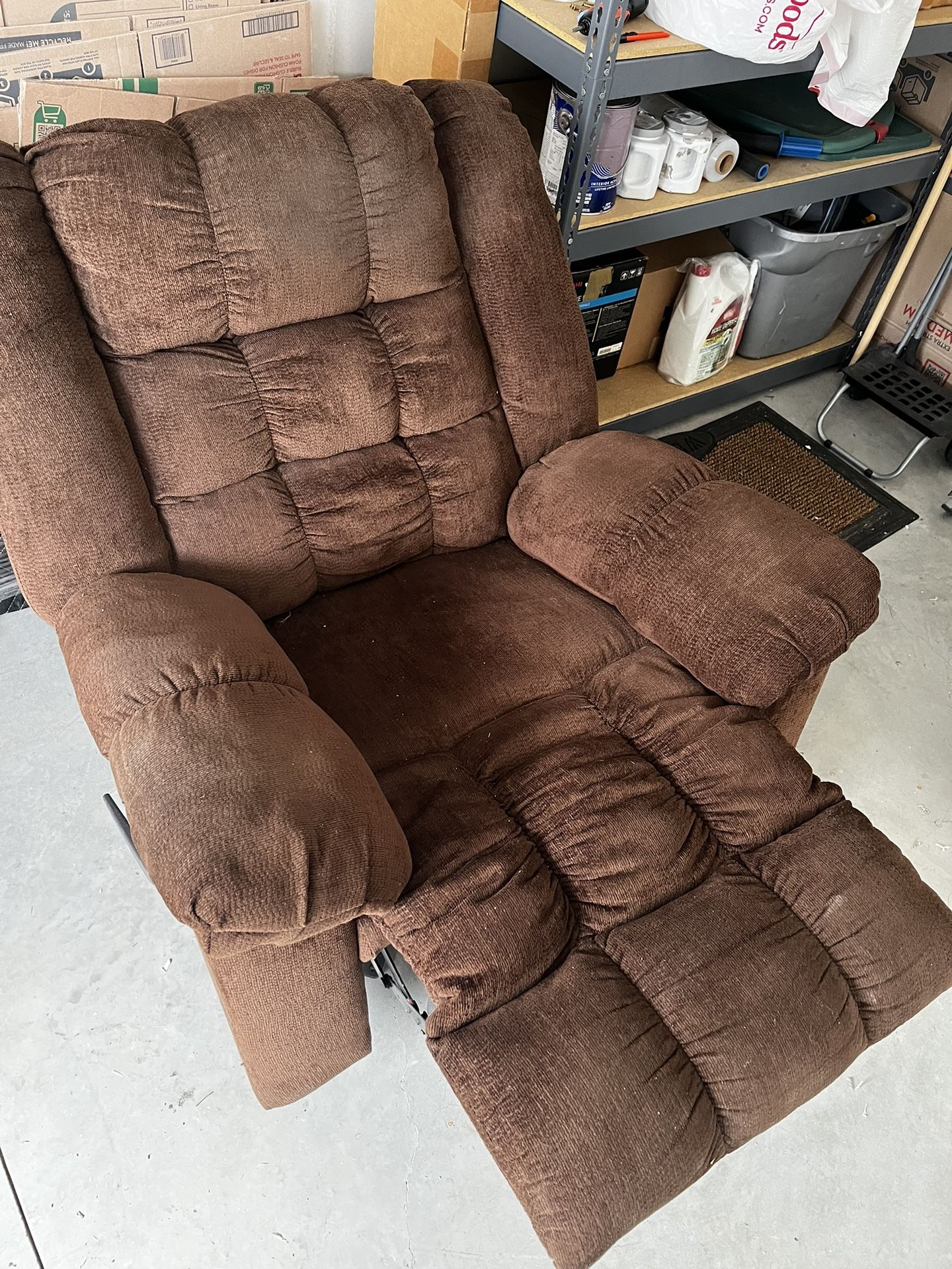 Brown Corduroy Recliner