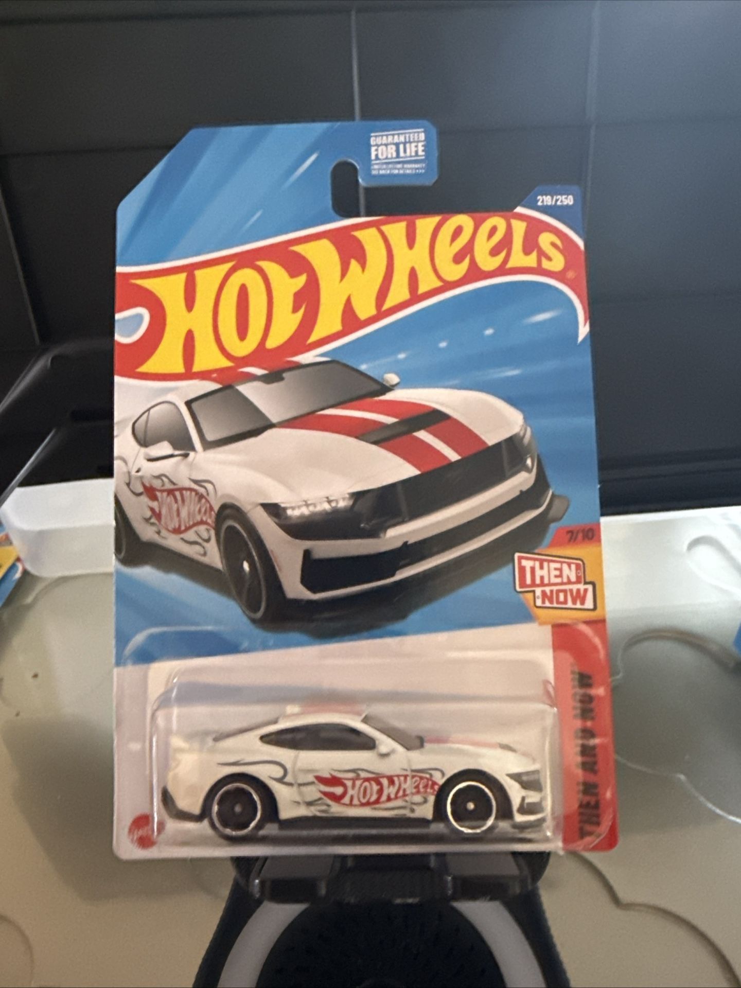 Hot Wheels 2025 Case L Ford Mustang Dark Horse White Then and Now Series