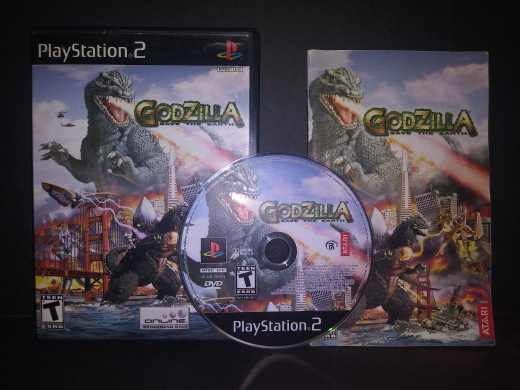 PS2 Godzilla Save The Earth