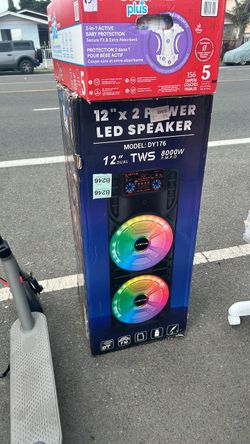 Dual 12" LED Bluetooth Party Speaker DY176