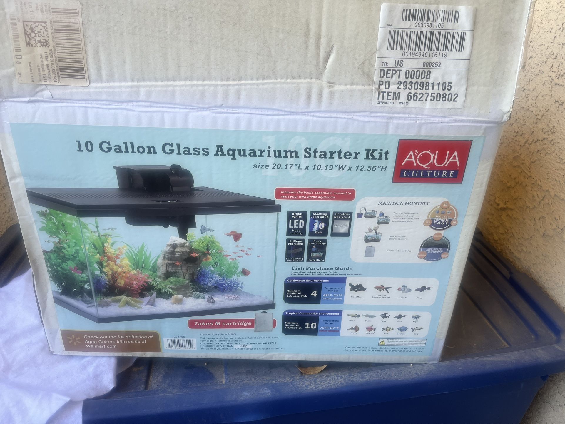 Selling A 10 Gallon Fish Tank