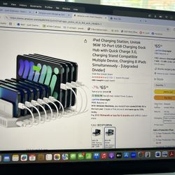 NEW IPAD/IPHONE CHARGING STATION, UNITEK 96W 10 PORT USB CHARGING DOCK