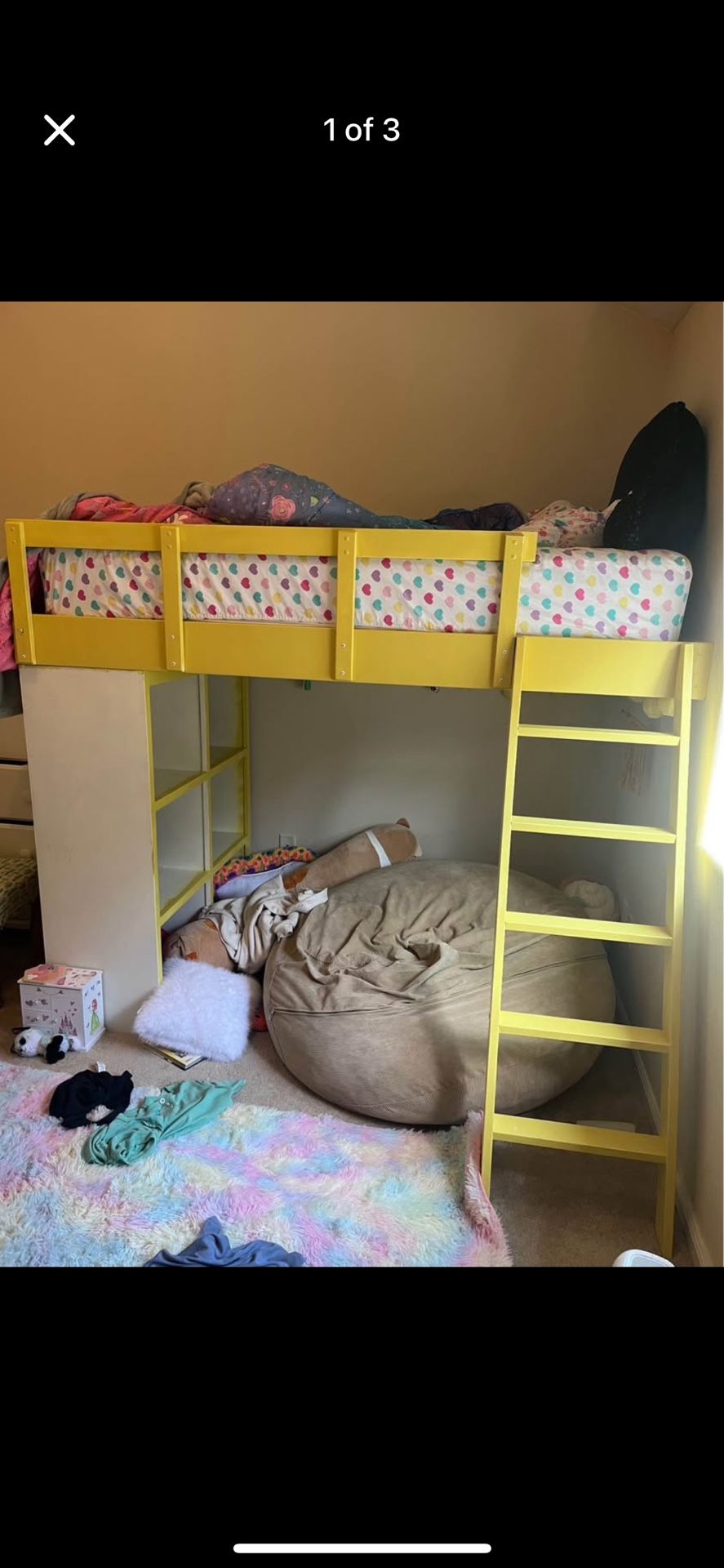 Twin Loft Bed With Shelving