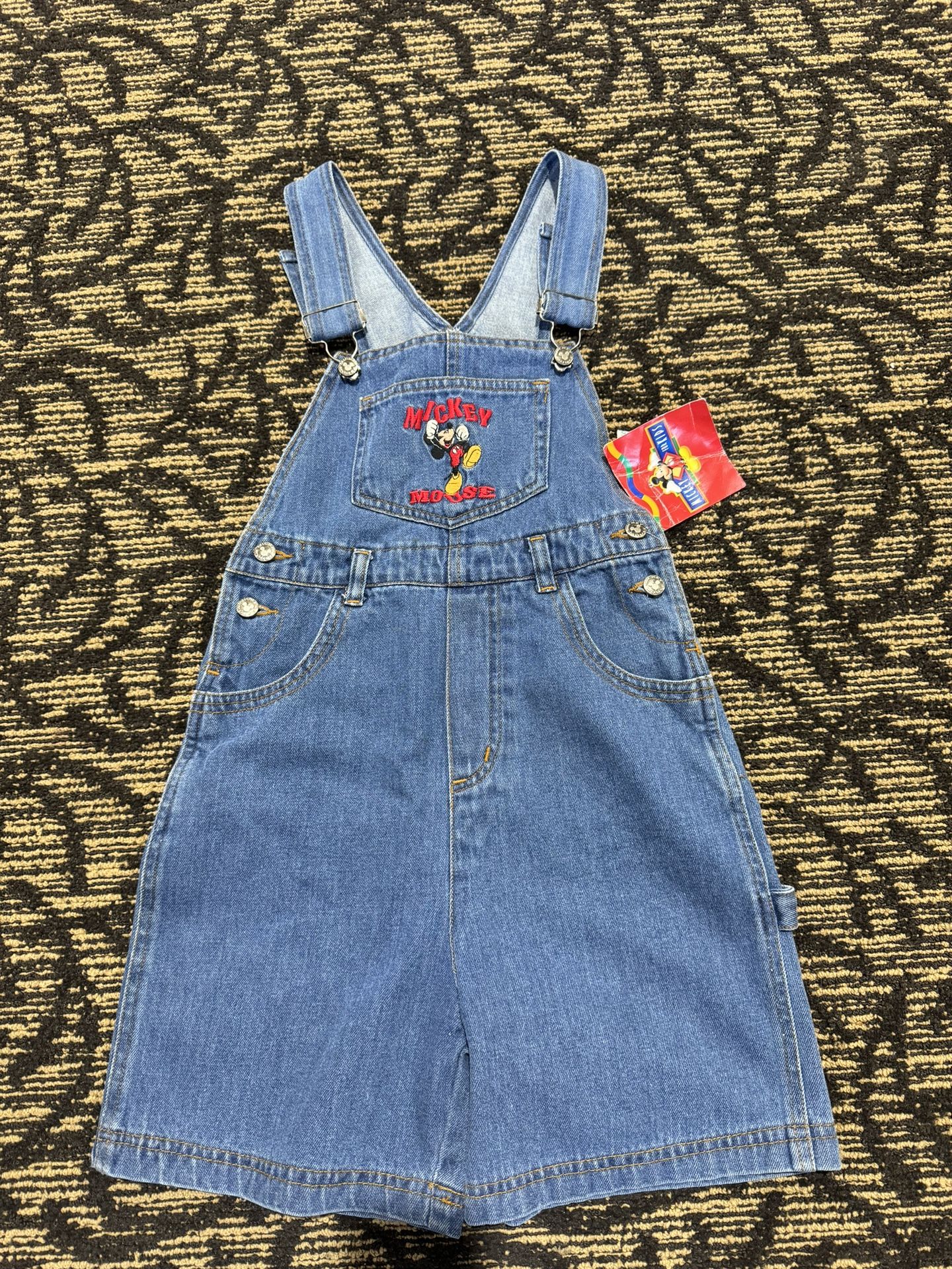 Vintage Disney Mickey Mouse Overalls W Tags Shipping Available 