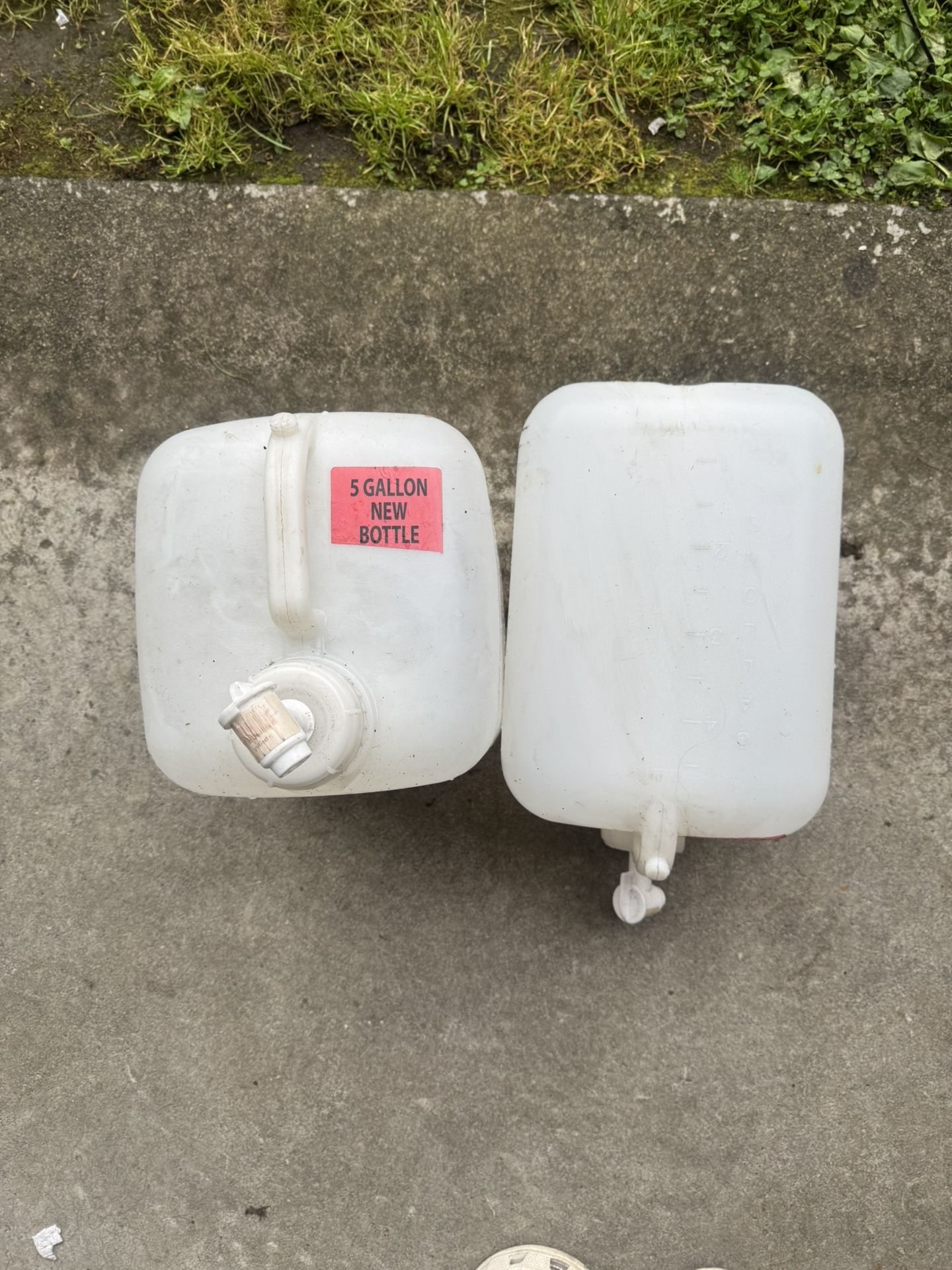 5-Gallon Plastic Bottle- Price For Both