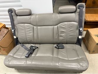 GM Gray Leather Rear Seat