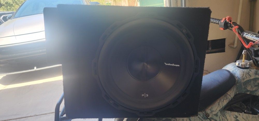 Rockford Fosgate P3 Sub 12inch, Enclosure, And Amplifier