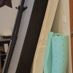 Twin Size Mattress, Box Spring, Frame And Topper!