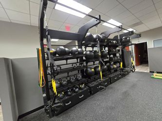TRX Studio Line Quad Bay With Accessories, Weights Commercial Gym Equipment Exercise Fitness Functio