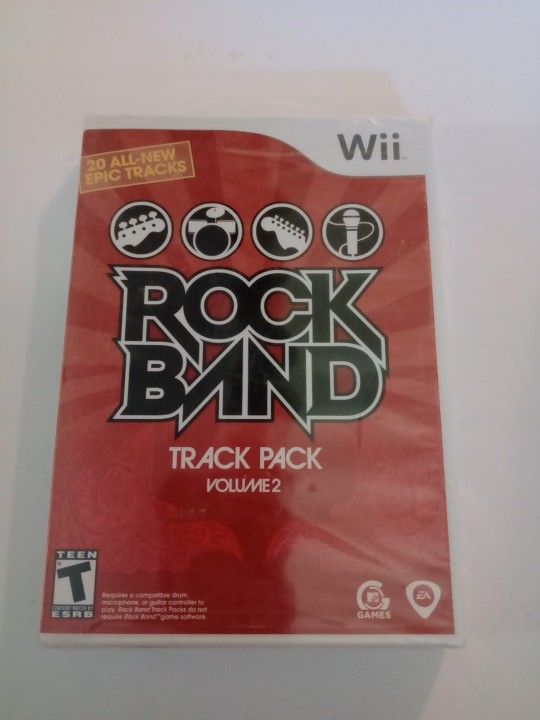 New Sealed Game WII ROCK BAND 2