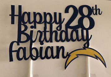 Chargers Cake topper