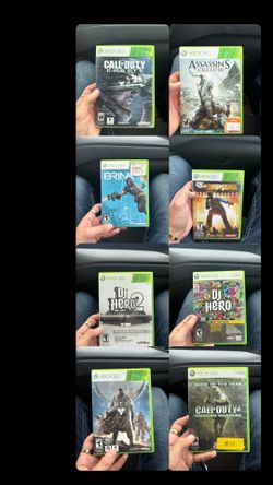 Xbox 360 games, Kinect, two wired controllers and one wireless controller