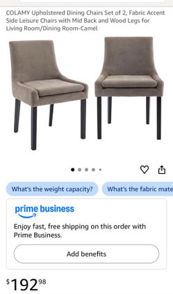 Dining chair upholstered
