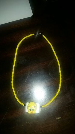 Tweety bird handmade necklace