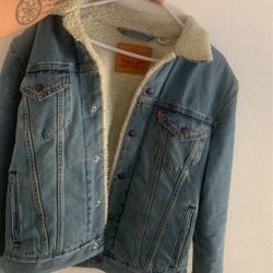fur jean jacket 