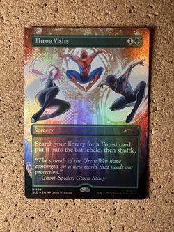 MTG Three Visits (Rainbow Foil) Secret Lair x Spider-Man 1991 NM