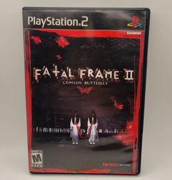 Fatal Frame II Crimson Butterfly PS2 Game & Case, No Manual, tested, Works, Excellent Condition