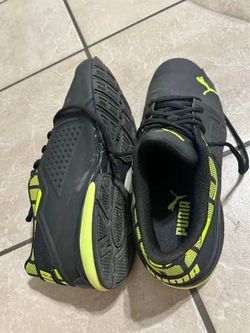 Puma Tazon 6 Fracture Athletic Shoes Black Neon Yellow US 8.5M ($10) (Near the UCA Campus)
