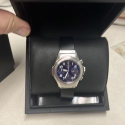 Hublot men’s automatic coronagraph watch blue dial