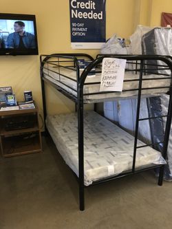 Bunk Bed with Mattresses