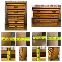 Dresser set. Tall dresser $100. Short chest of drawers $70. Both $150. Refinish me