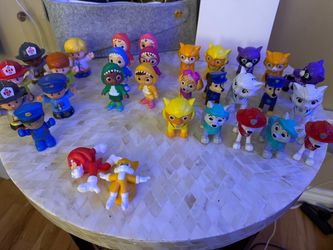 30 Variety of Paw Patrol, Fisher-Price Little People, Cocomelon, and Sonic Figures