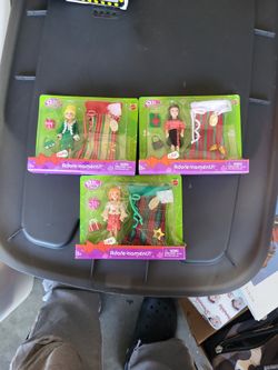 3 Unopened 2004 Polly Pockets Adore-naments Christmas Ornament Doll Sets Packs