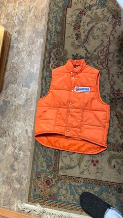 Large orange napa vest
