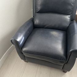 Blue Leather Chair 