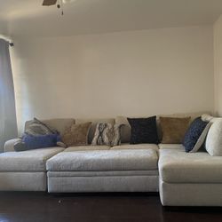 Large Ivory Sectional