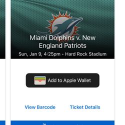 Dolphins Patriots Tickets 