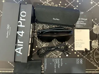 RayNeo Air 4 Pro AR/XR Glasses HDR10 201" Display, 120Hz 3D Movie Game