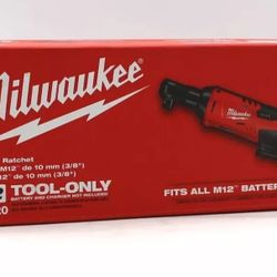 Milwaukee 2457-20 M12 Li-Ion 3/8'' Cordless Ratchet