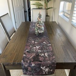 Dinning Room  Table, East West Furniture CN6-07-T Celina - Rectangle Rustic Farmhouse Table , Jacobean  H29.9/L60.2/D36.2  /Excellent Condition!