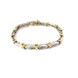 Gold Diamond Bracelet 14k2t