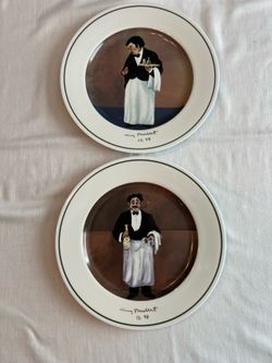 Signed Guy Buffet dinner plates