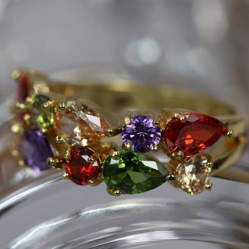 CZ rings 6-9 sizes. Yellow gold, platinum or rose gold