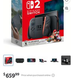 NINTENDO SWITCH 2 WITH MARIO KART GAME