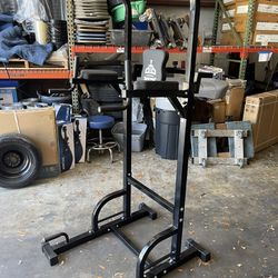 Free Standing Pull Up - Knee Raise - Push Up Stand Retails For $160 New