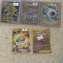 Pokemon  gold card lot