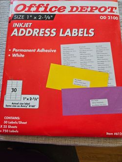 Printer labels, cards and more