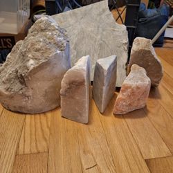 Raw Alabaster And Some Soapstone