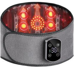 Gelpacks Direct Heated Cordless Lumbar Massager Back Belt Rechargeable Grey
