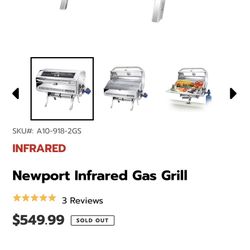 Magma Products, Newport ll Infrared gourmet Series Gas Grill, A10-918-GS, Muti, one size