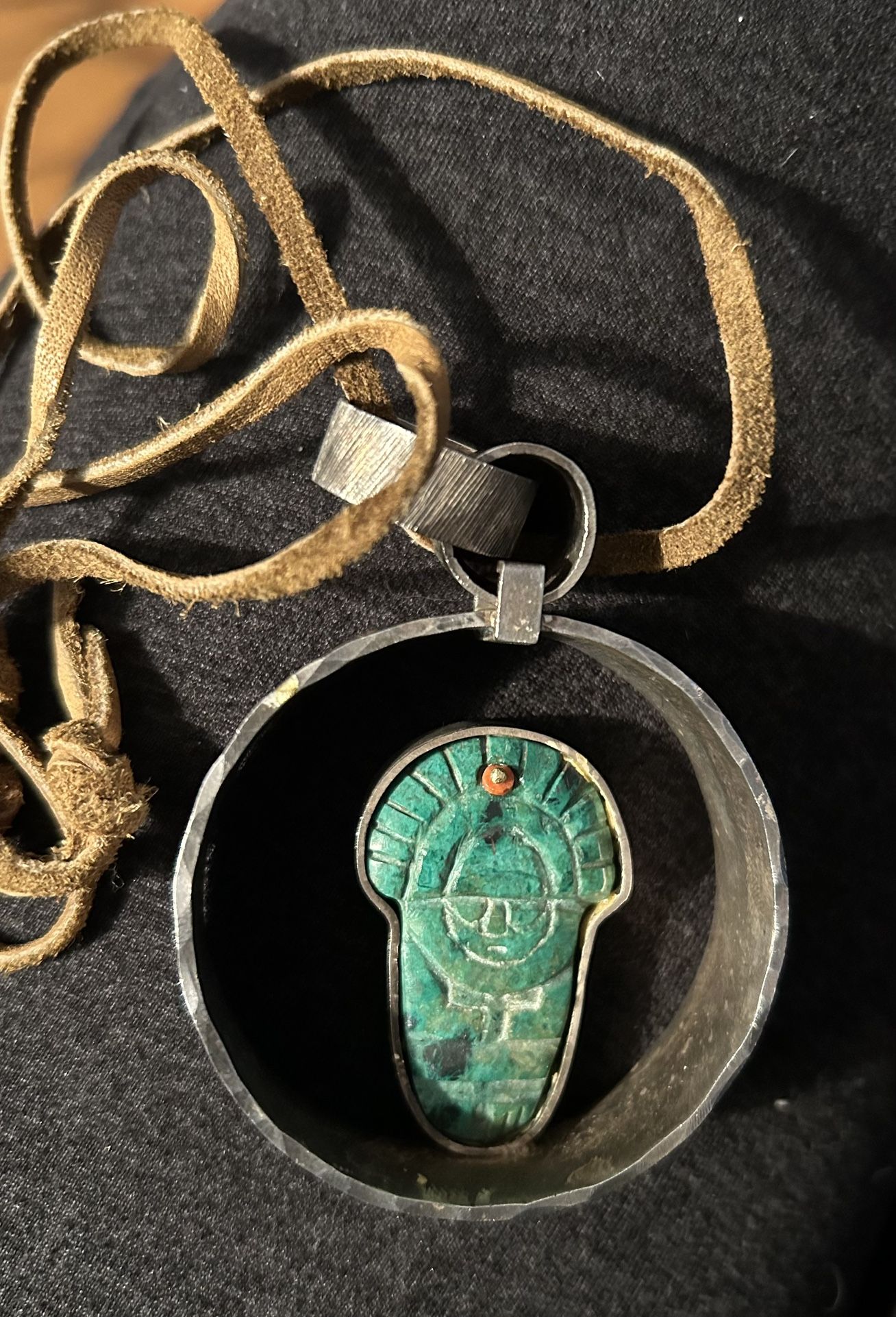 vintage sterling and turquoise necklace