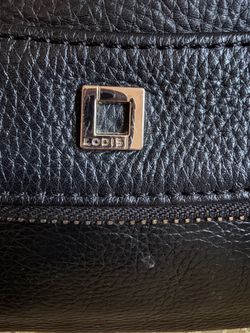 Lodis Black Pebbled Leather Crossbody Shoulder Bag Genuine Leather