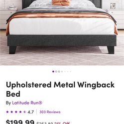 Queen bed Frame and Mattress 