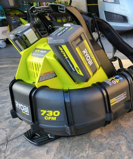 Ryobi Backpack 730 Cfm Brushless Whisper Series Blower (Tool Only) $125