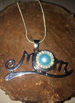 "MOM" charm necklace with two charms of your choice perfect for Mother's Day gift