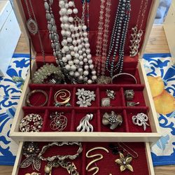 3 Of Grandmas Jewelry Boxes with Jewelry $65 Each 